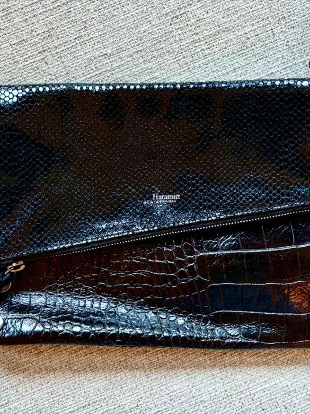 Hammitt Dillon Crocodile Embossed Crossbody (size Medium) - Excellent Condition - Picture 4 of 14